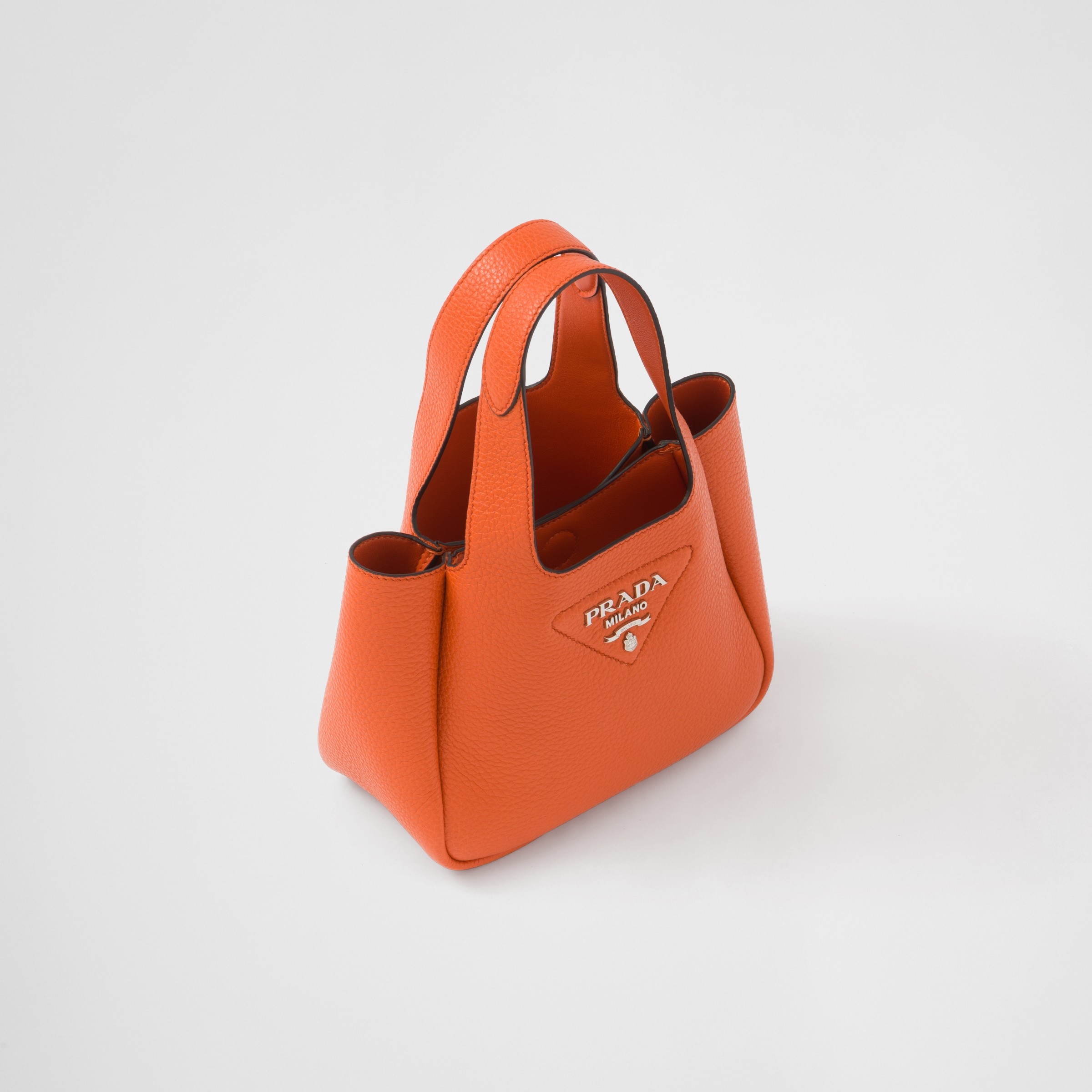 LEATHER MINI BAG, PAPAYA