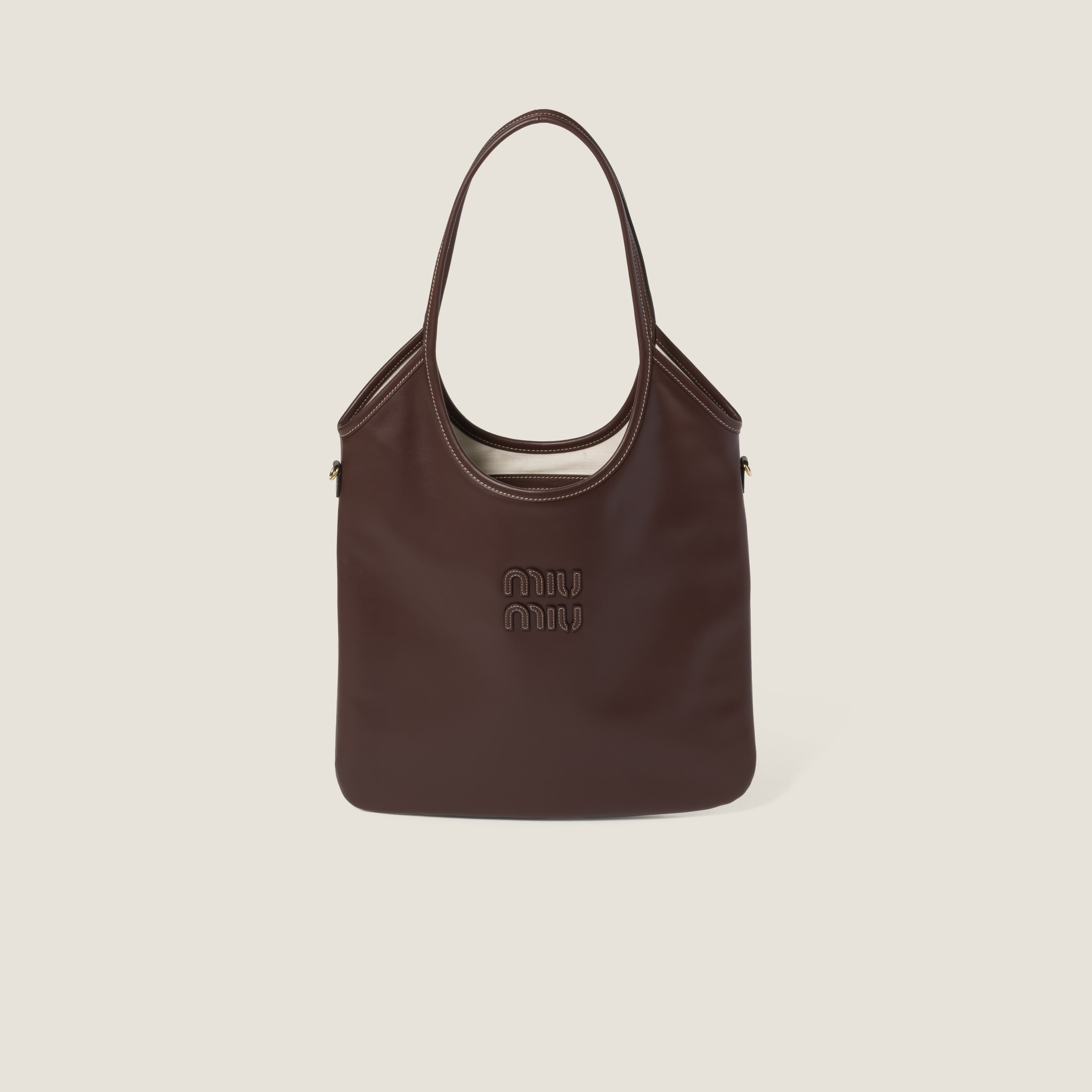 IVY LEATHER BAG, BRIARWOOD