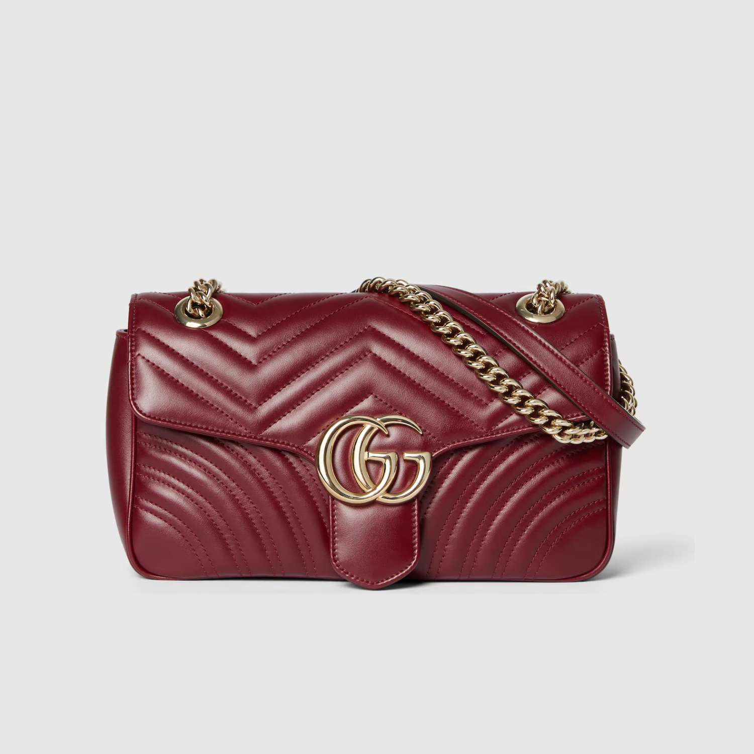 GG MARMONT SMALL SHOULDER BAG, RED