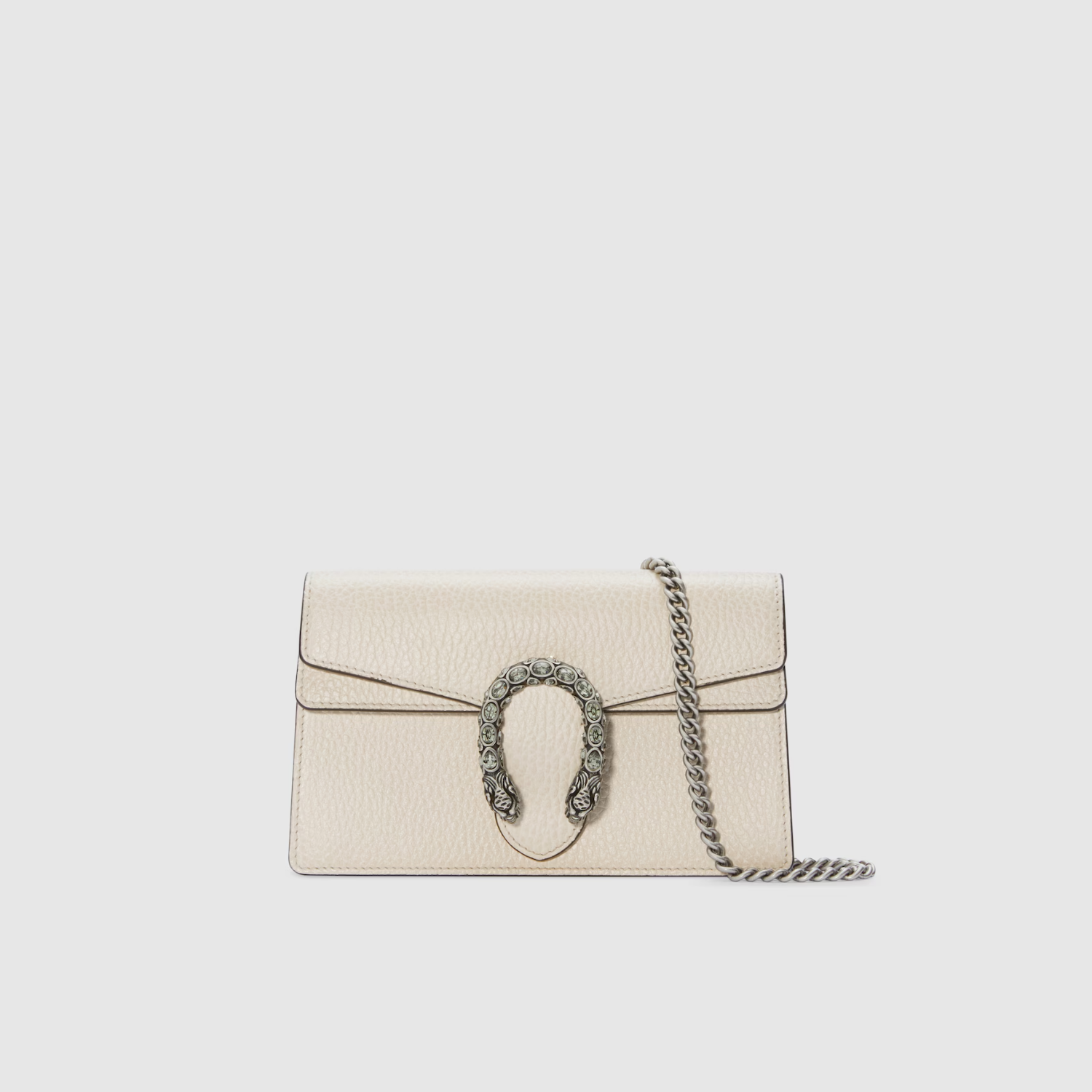 DIONYSUS SUPER MINI BAG, WHITE LEATHER