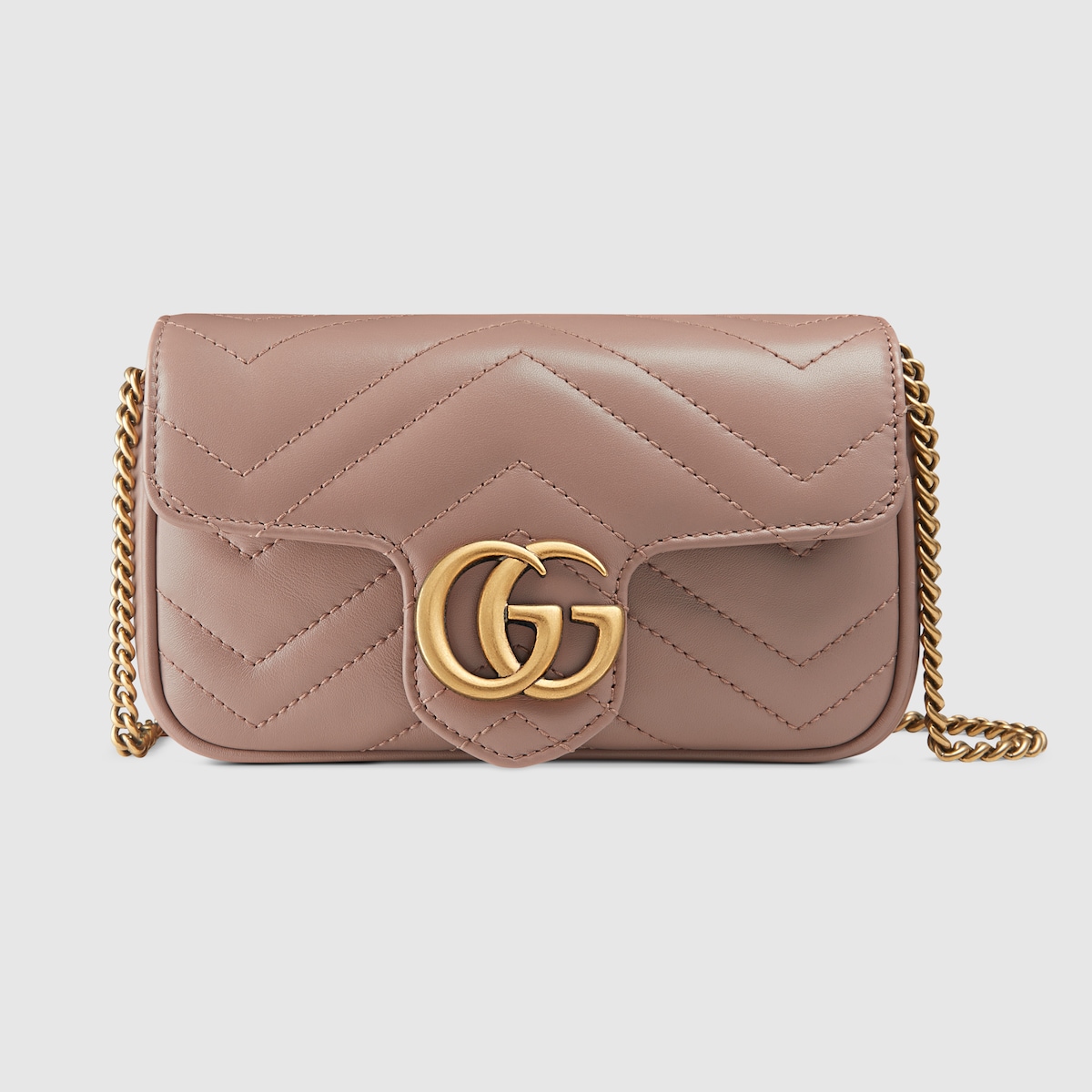 GG MARMONT SUPER MINI BAG, DUSTY PINK