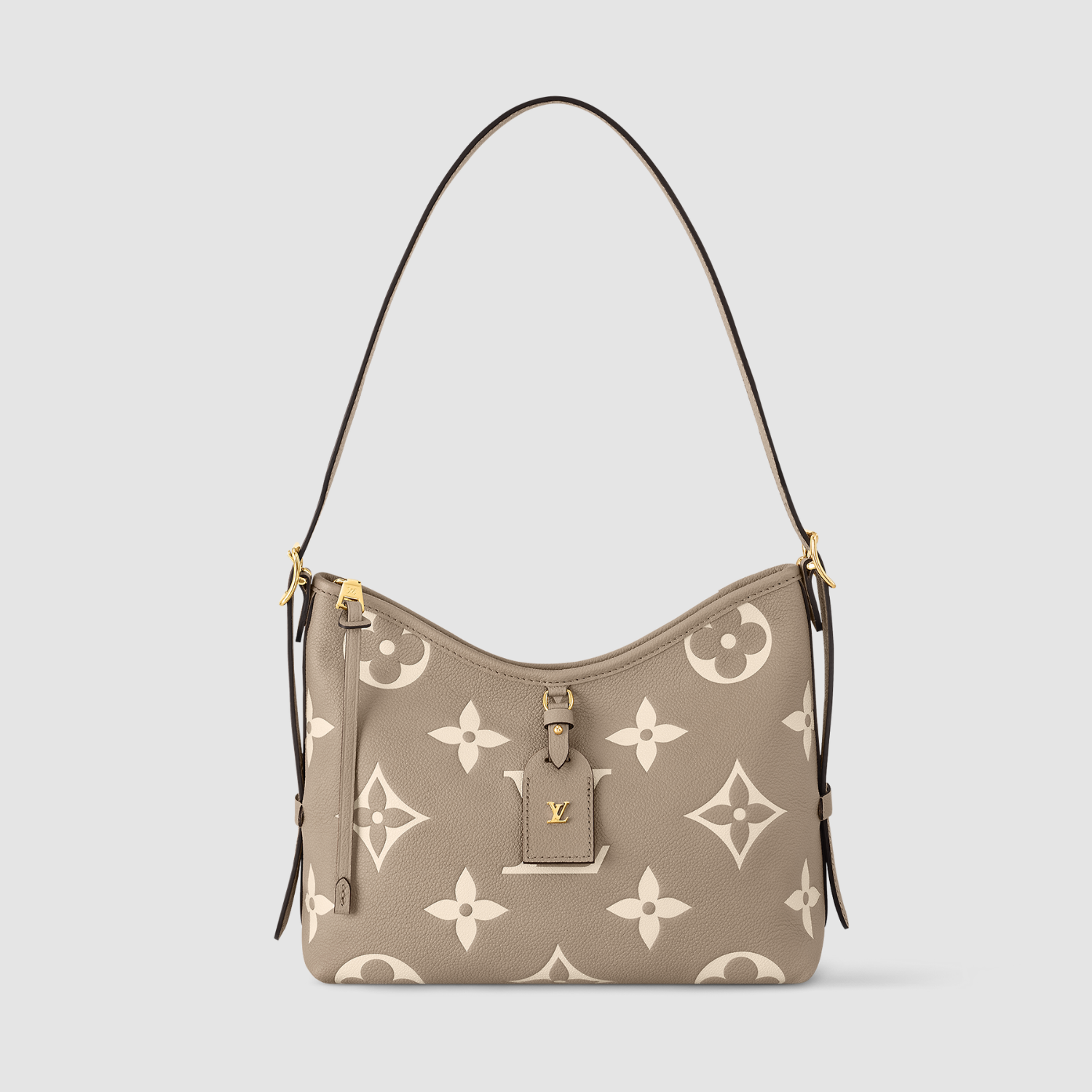 CARRYALL PM, BICOLOR MONOGRAM EMPREINTE LEATHER/ DOVE