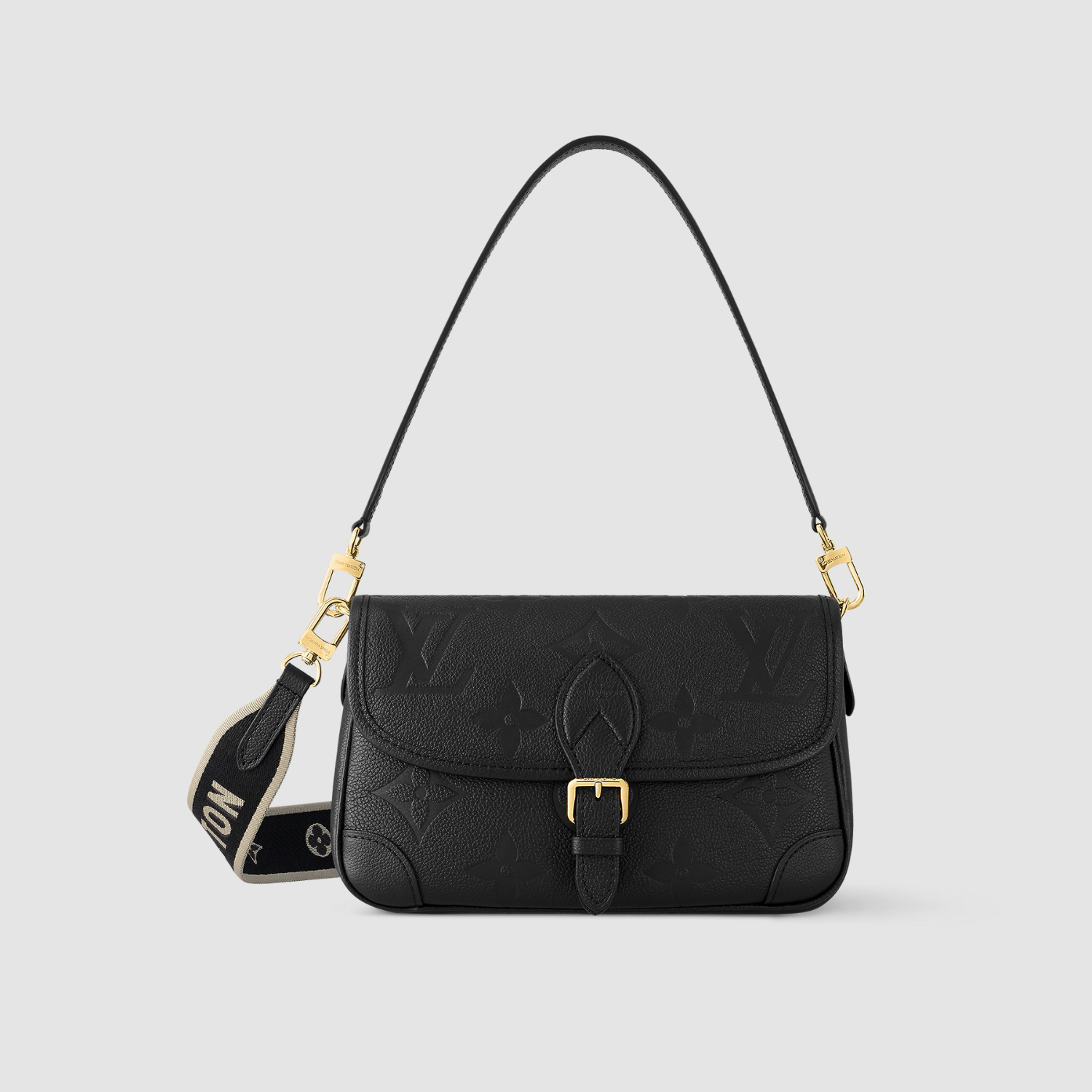 DIANE, MONOGRAM EMPREINTE LEATHER/ BLACK