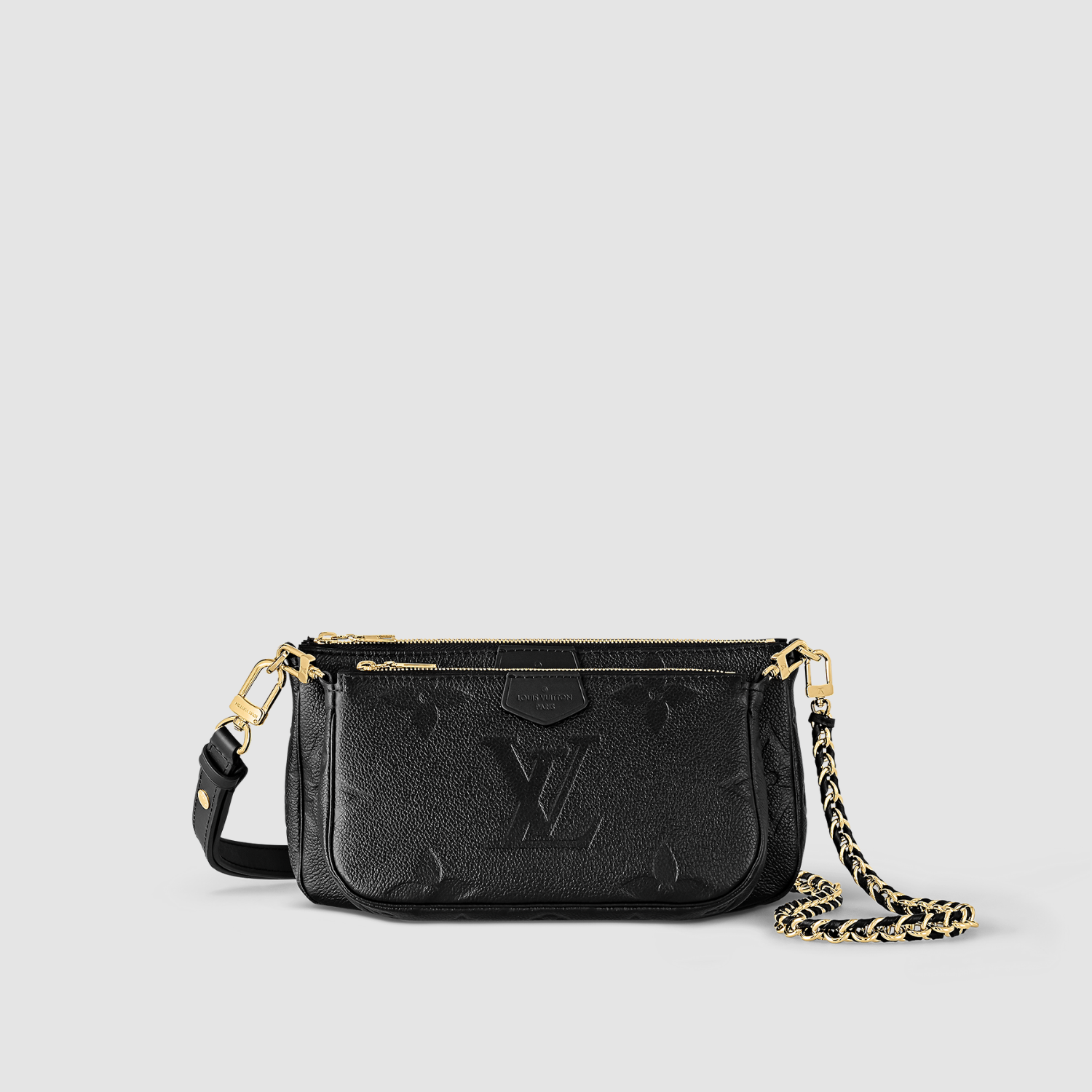 MULTI POCHETTE ACCESSOIRES, MONOGRAM EMPREINTE LEATHER/ BLACK