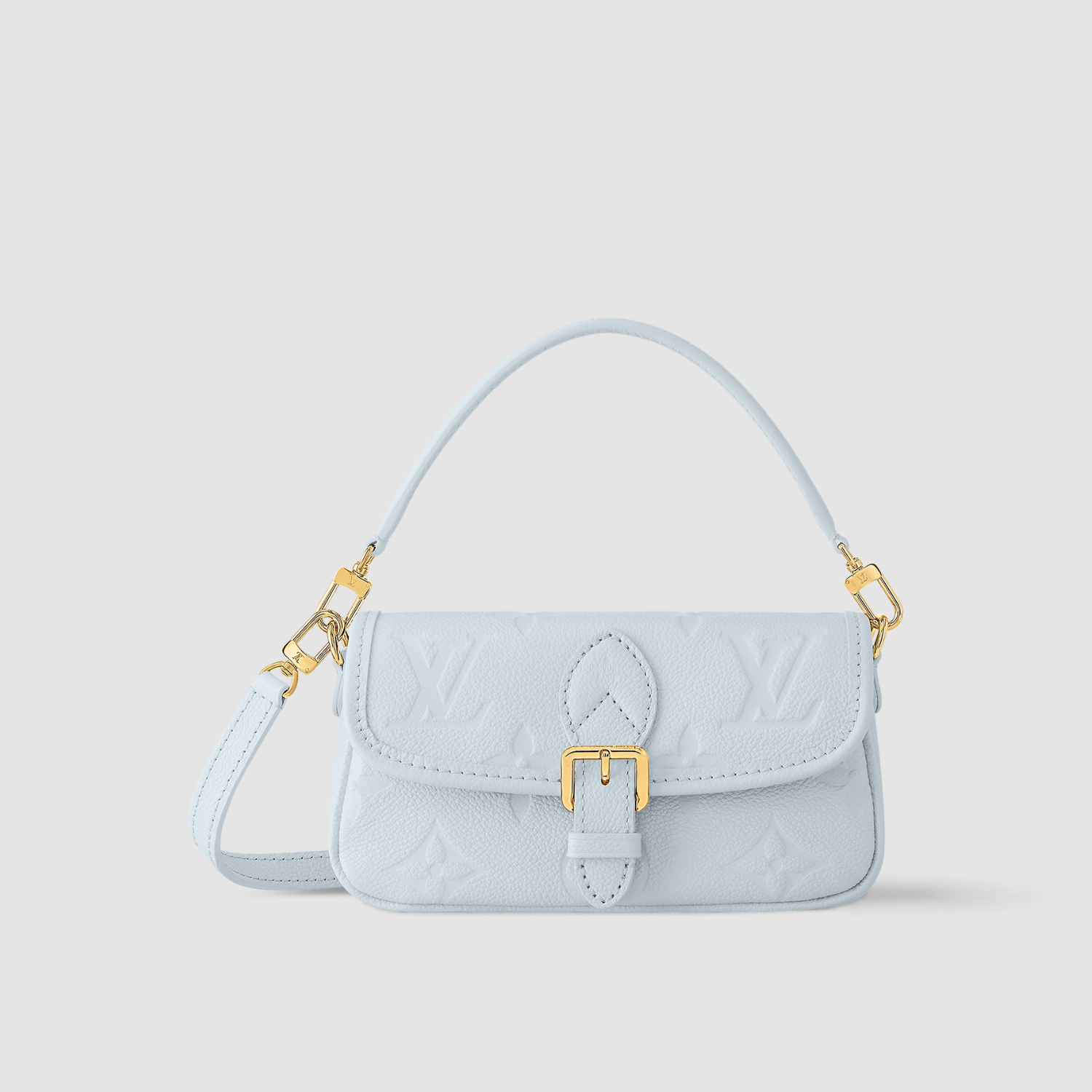 NANO DIANE, MONOGRAM EMPREINTE LEATHER/ OLYMPE BLUE