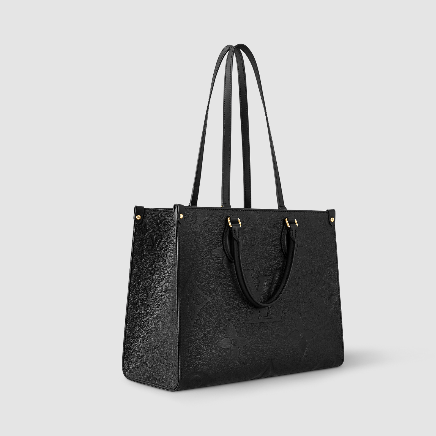 ONTHEGO MM, MONOGRAM EMPREINTE LEATHER/ BLACK