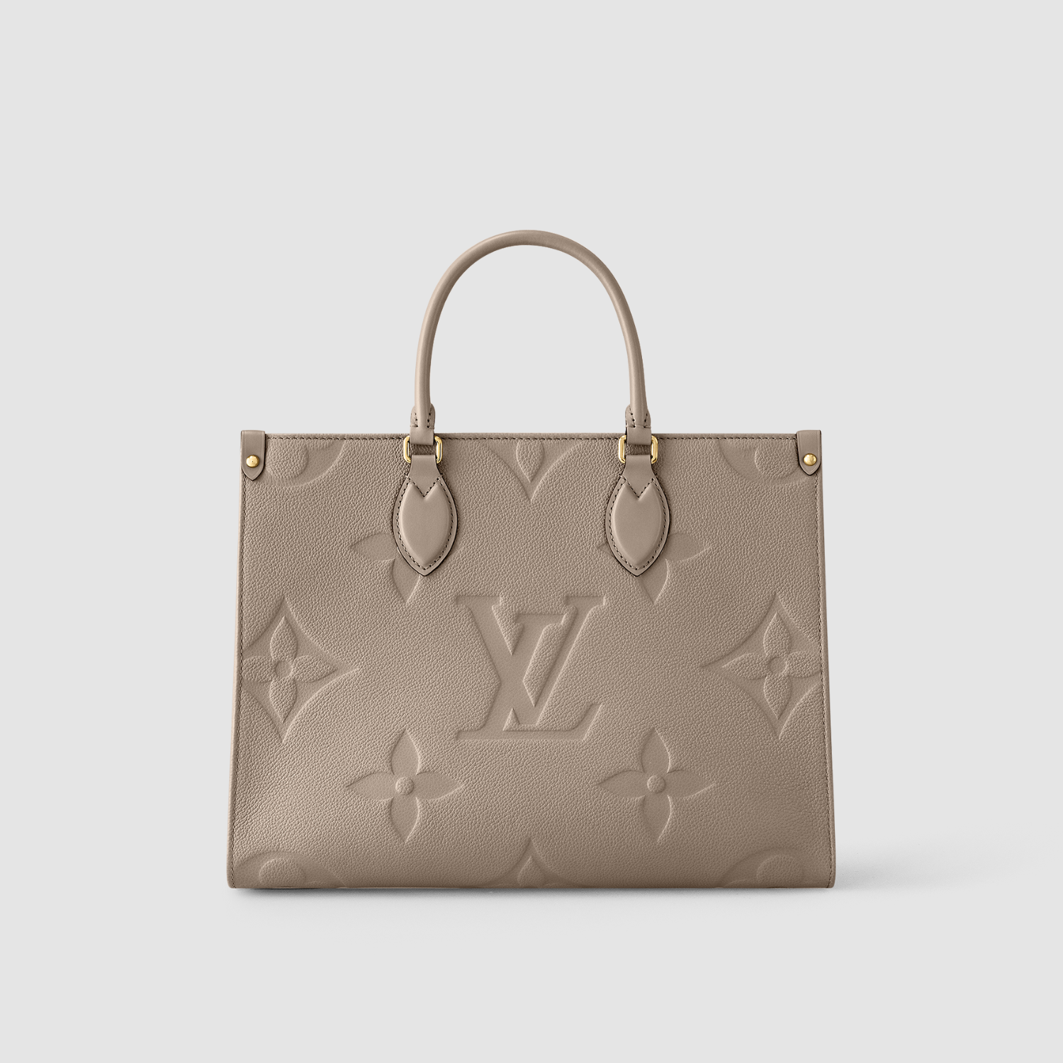 ONTHEGO MM, MONOGRAM EMPREINTE LEATHER/ TURTLEDOVE