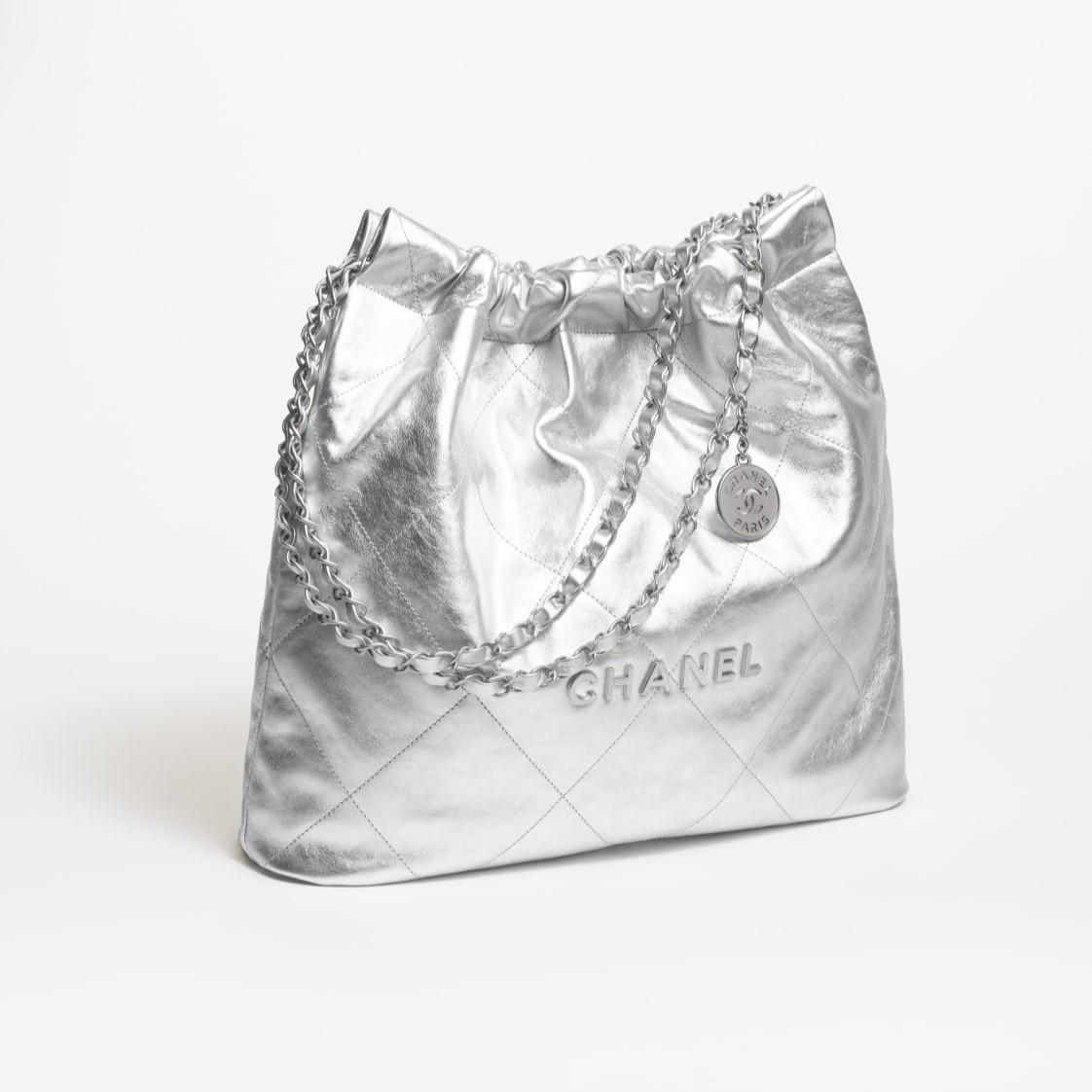 22 HANDBAG, SLIVER