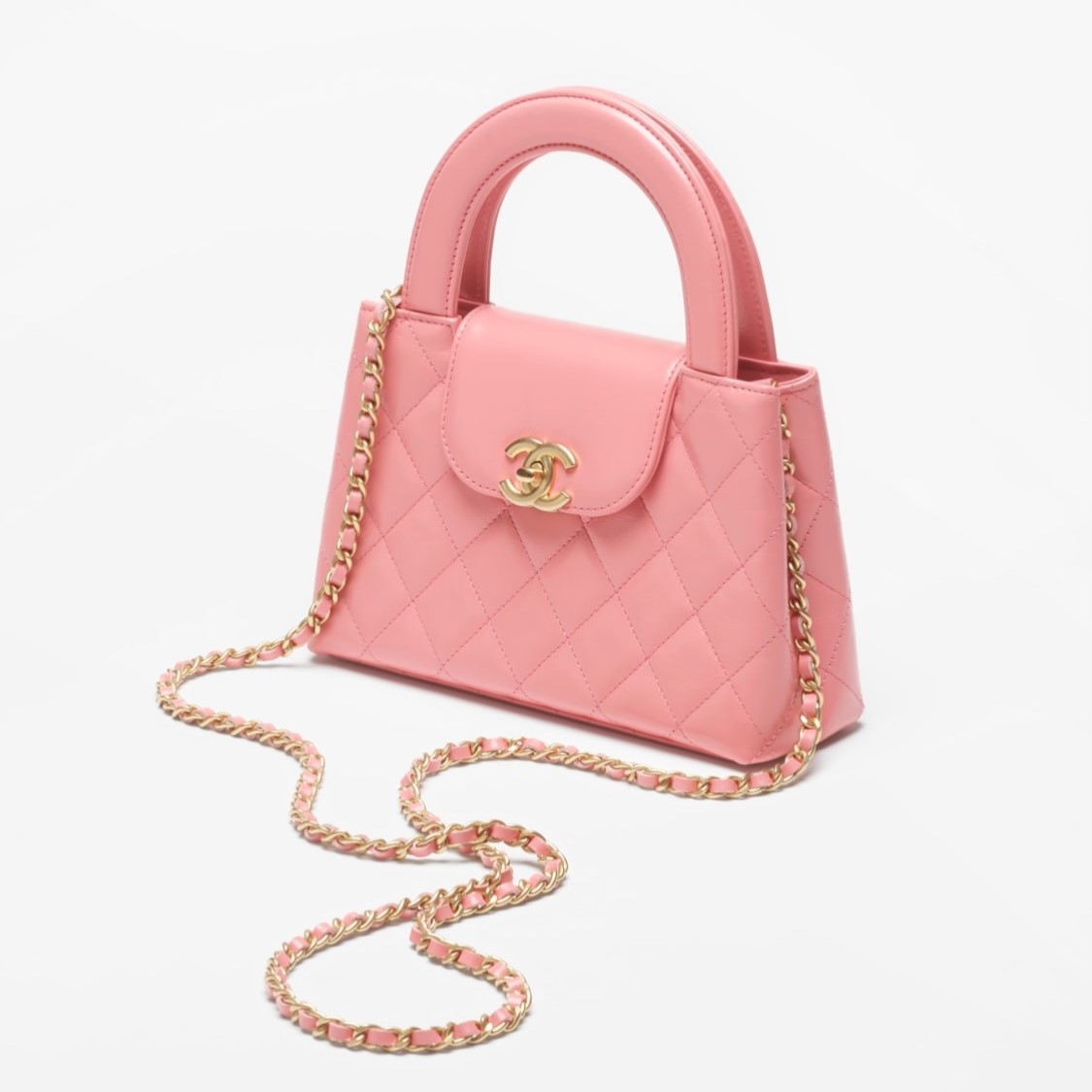 MINI KELLY BAG, CORAL PINK