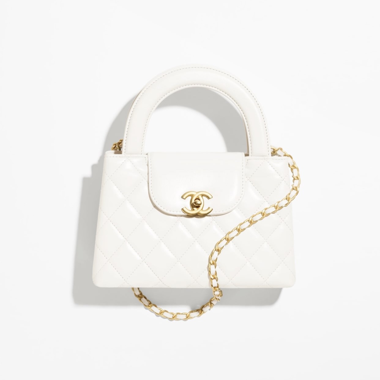 MINI KELLY BAG, WHITE