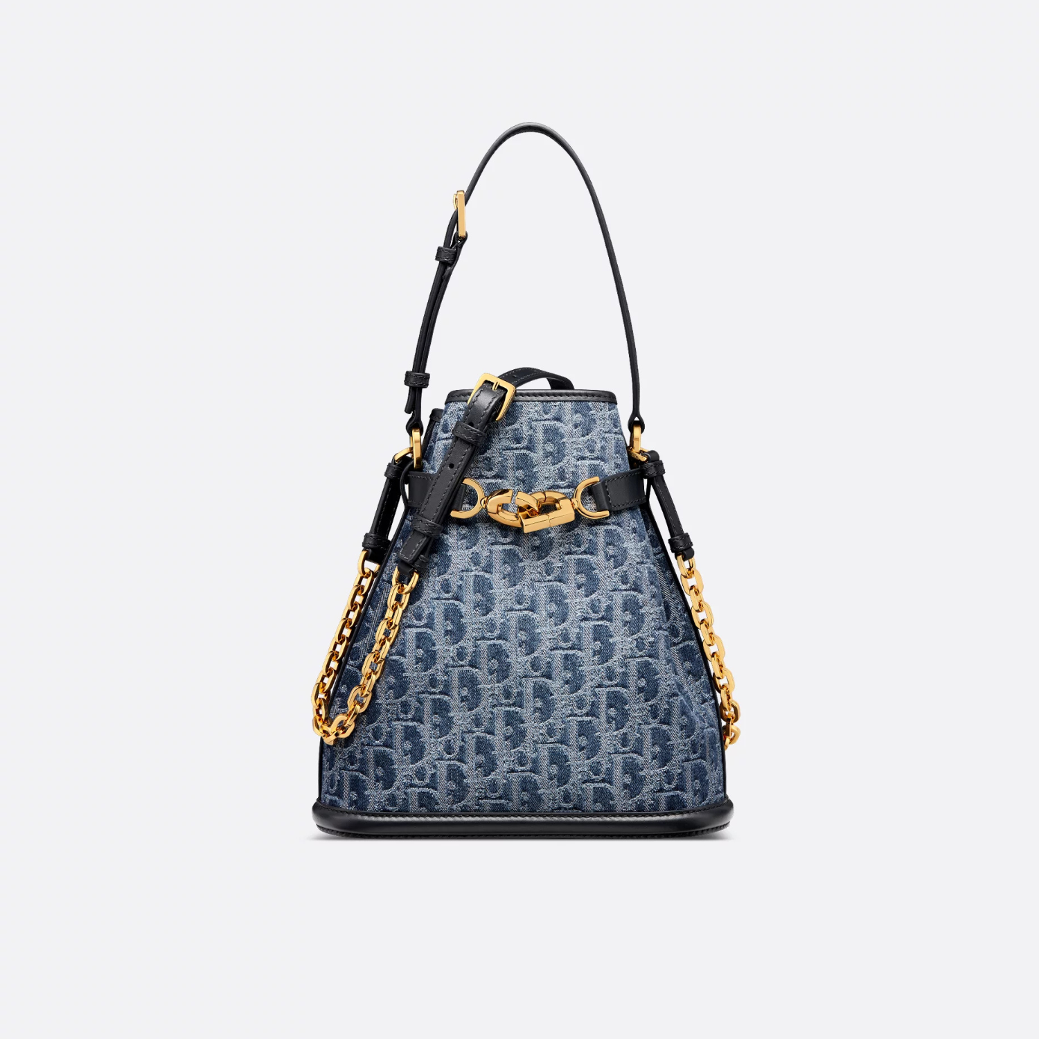 MEDIUM C’EST BAG, BLUE DENIM OBLIQUE JACQUARD