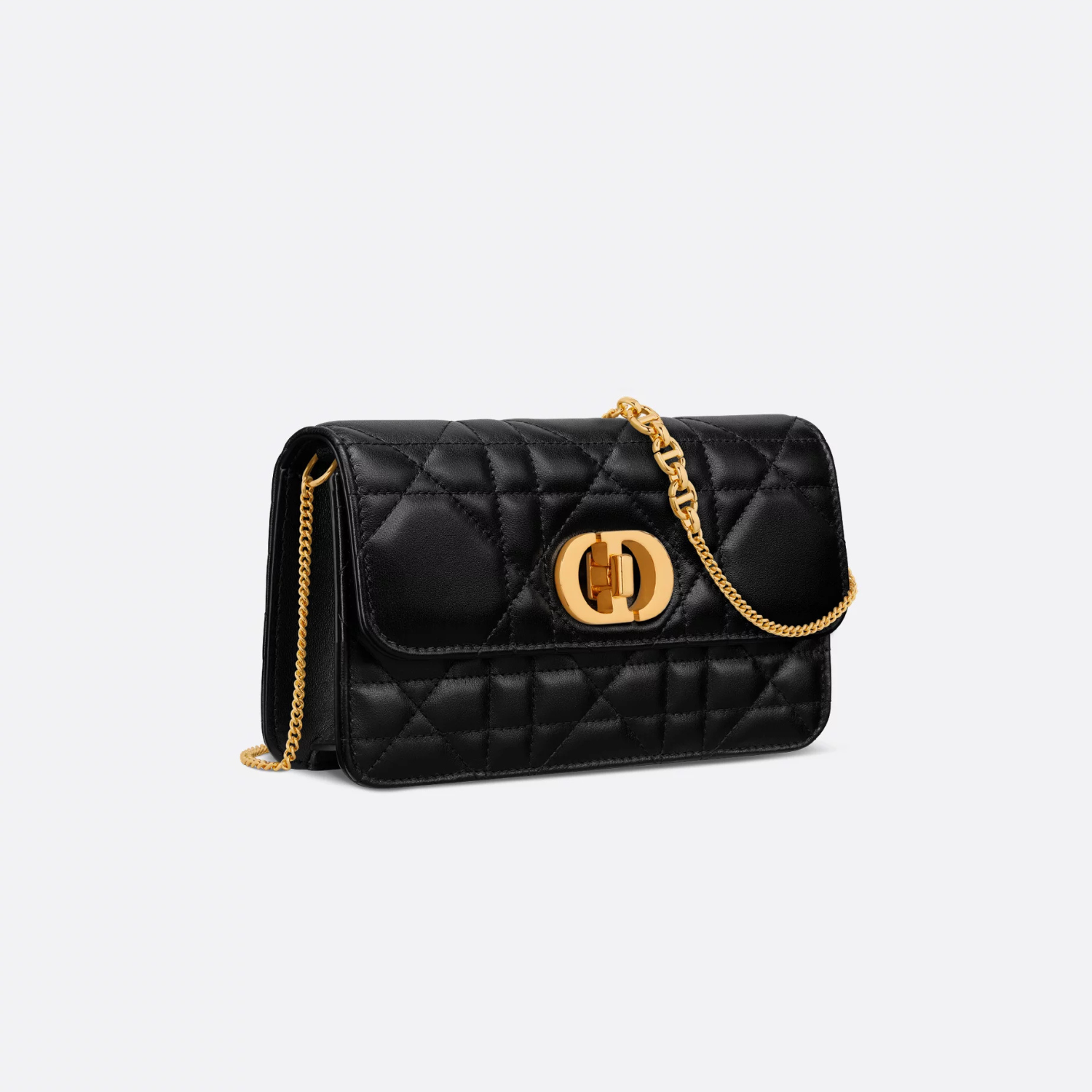 MISS CARO POUCH WITH CHAIN, BLACK