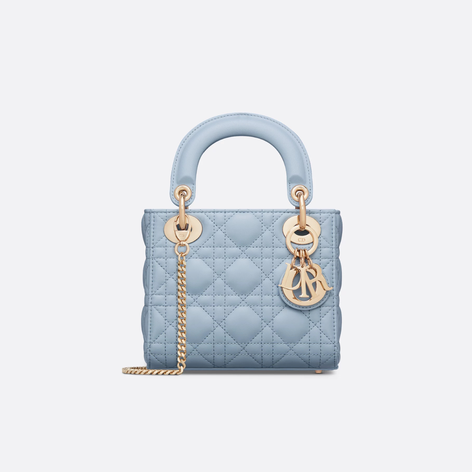 MINI LADY D BAG, PALE BLUE