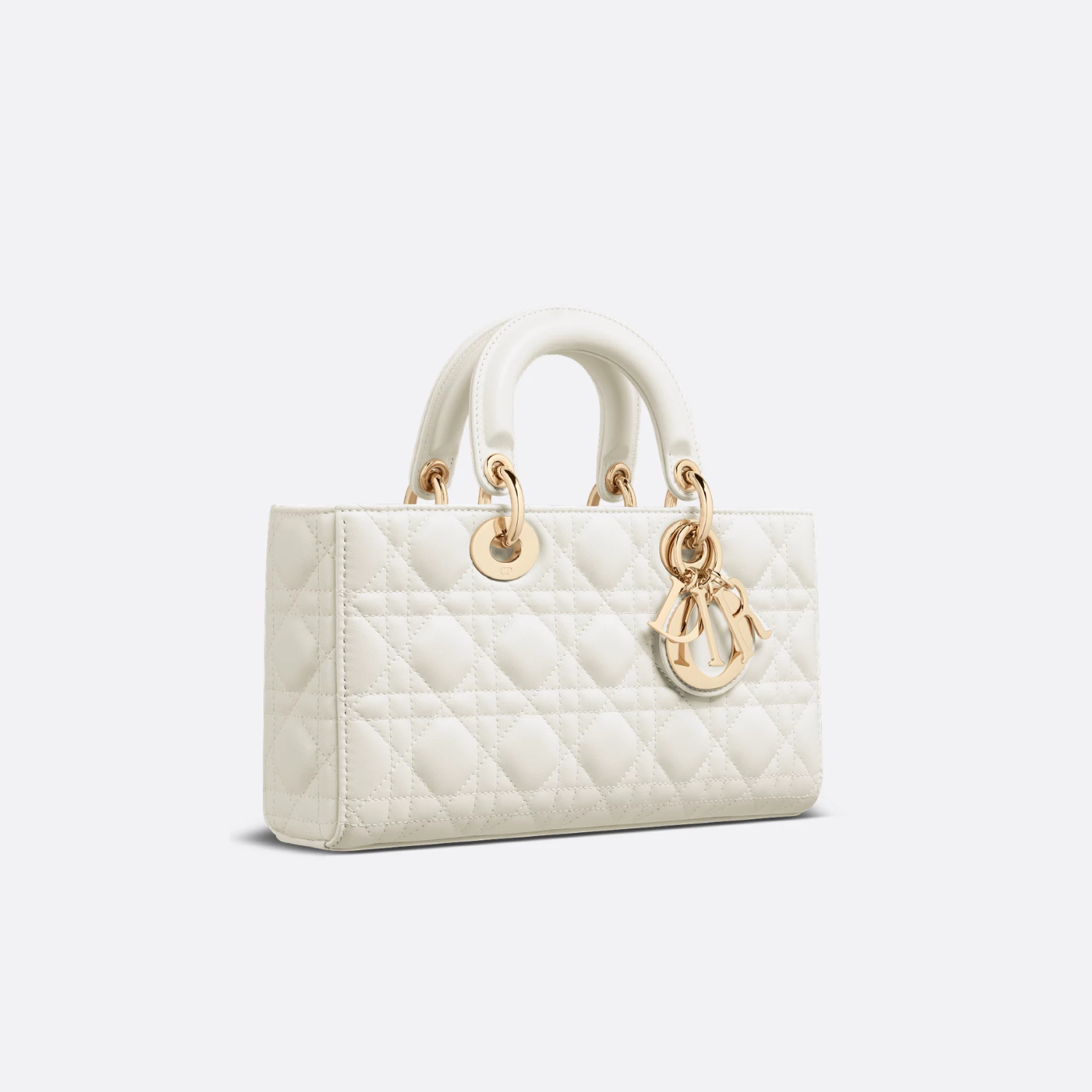 MEDIUM LADY D-JOY BAG, LATTE