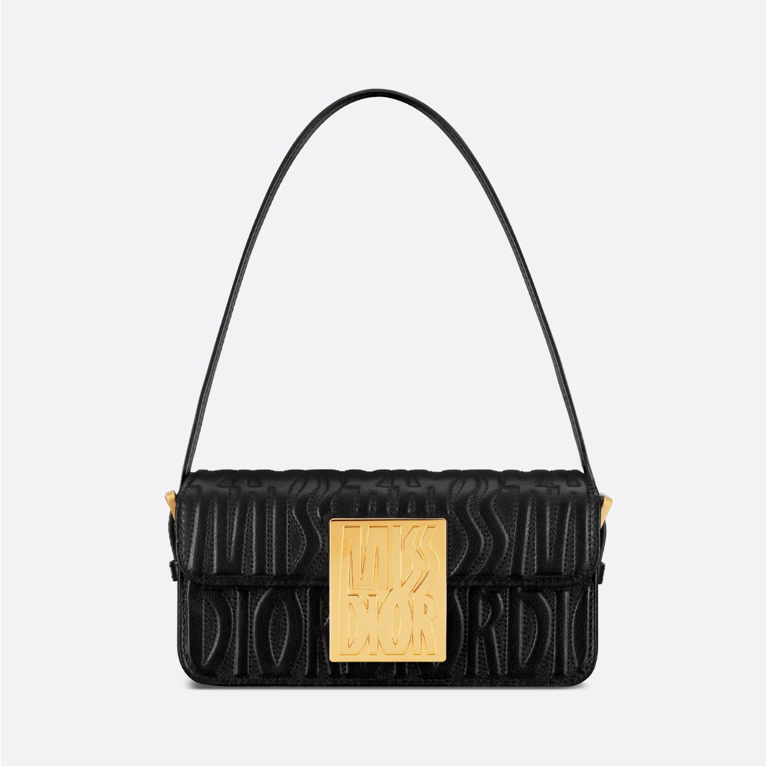 MISS D FLAP BAG, BLACK