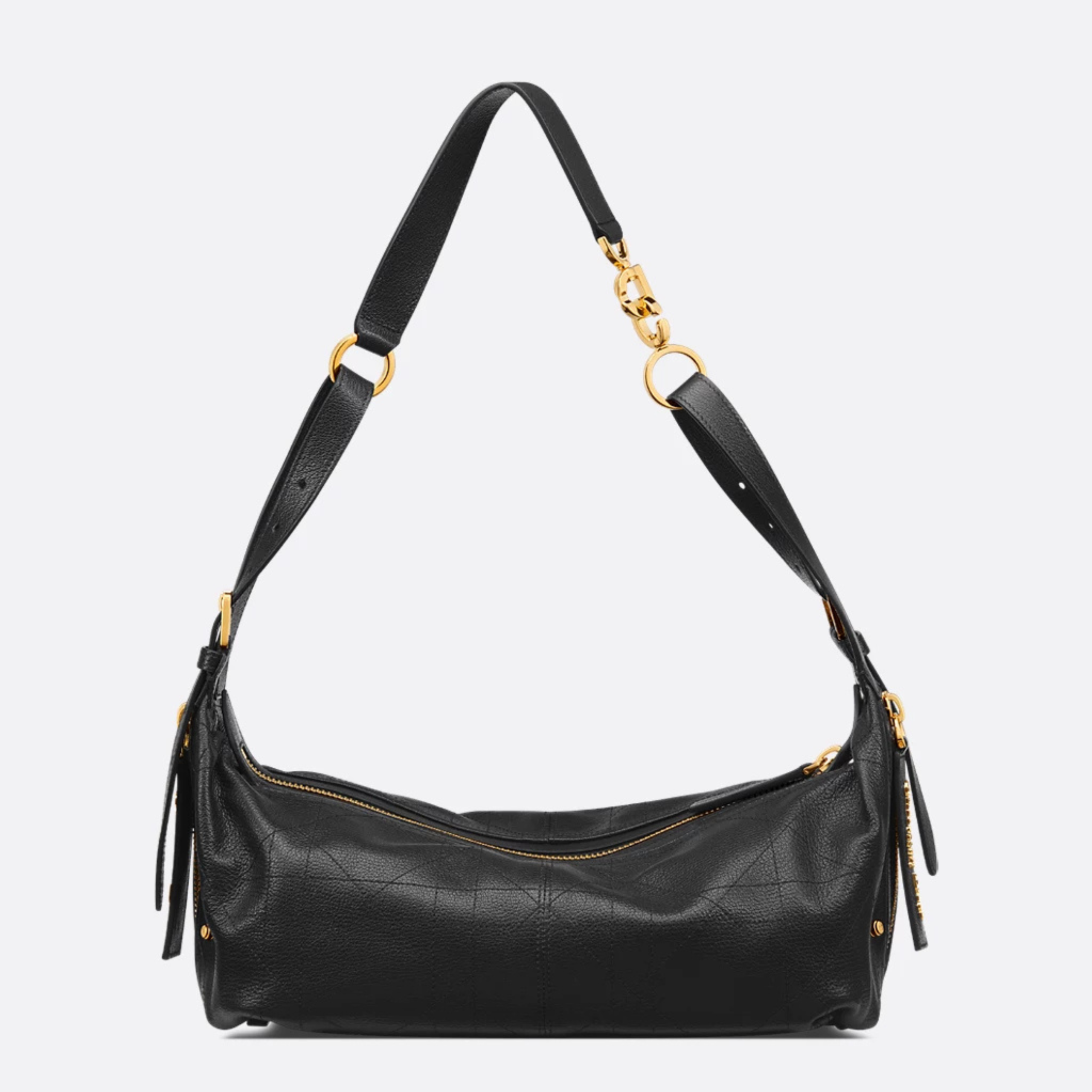 [CD] MEDIUM D-JOURNEY BAG, GOATSKIN – BLACK