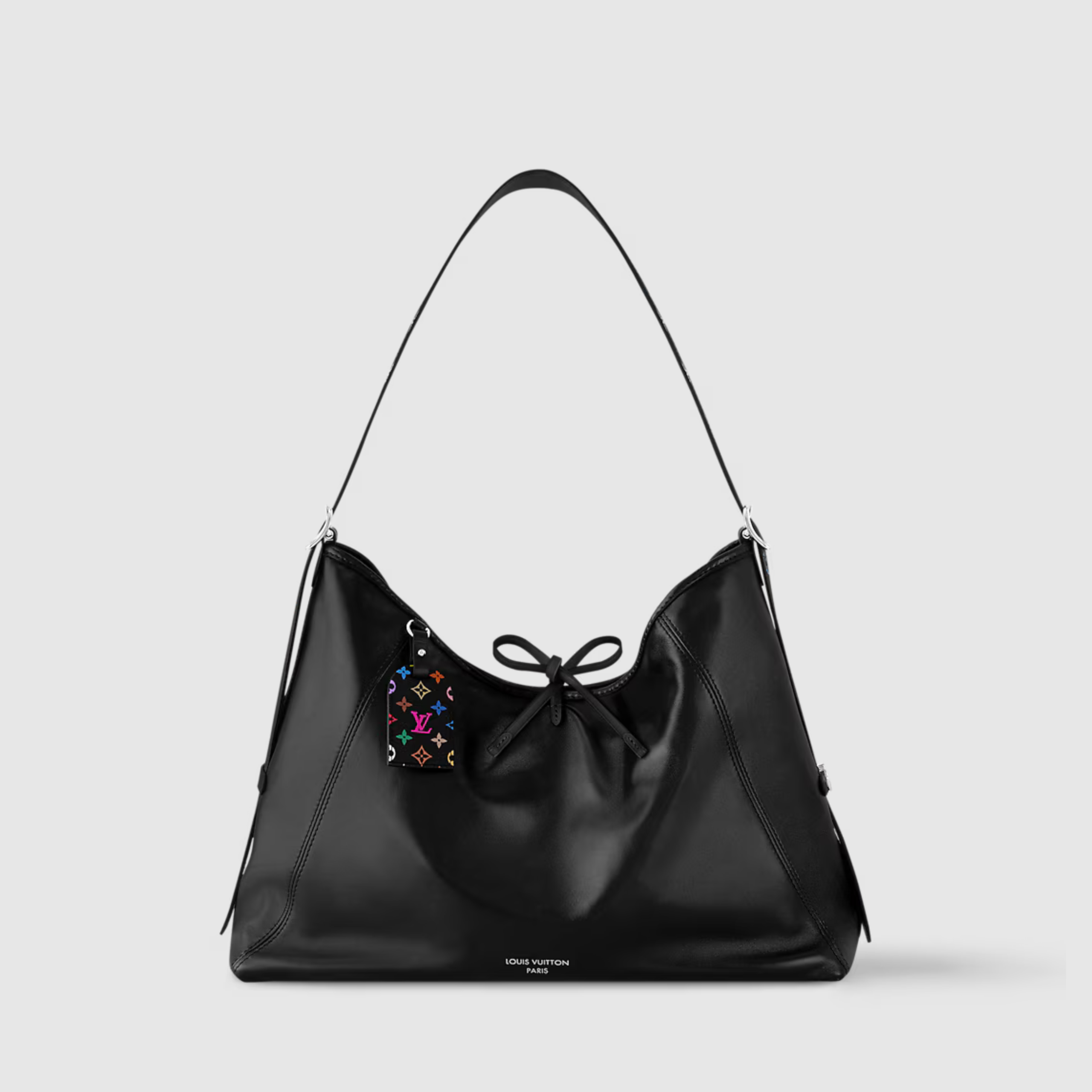 [LV] LV X TM CARRYALL VIBE MM, LAMBSKIN LEATHER – BLACK