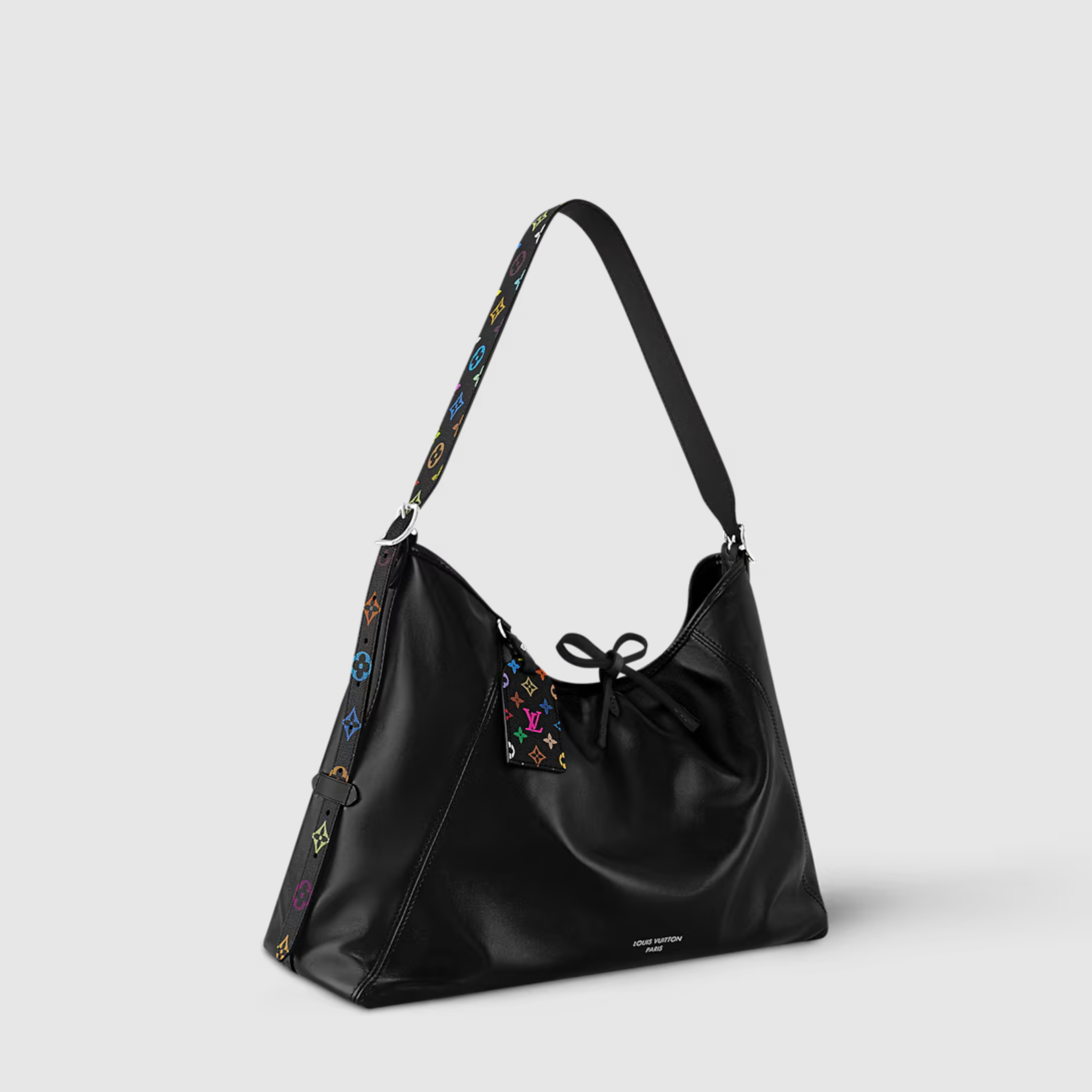 [LV] LV X TM CARRYALL VIBE MM, LAMBSKIN LEATHER – BLACK