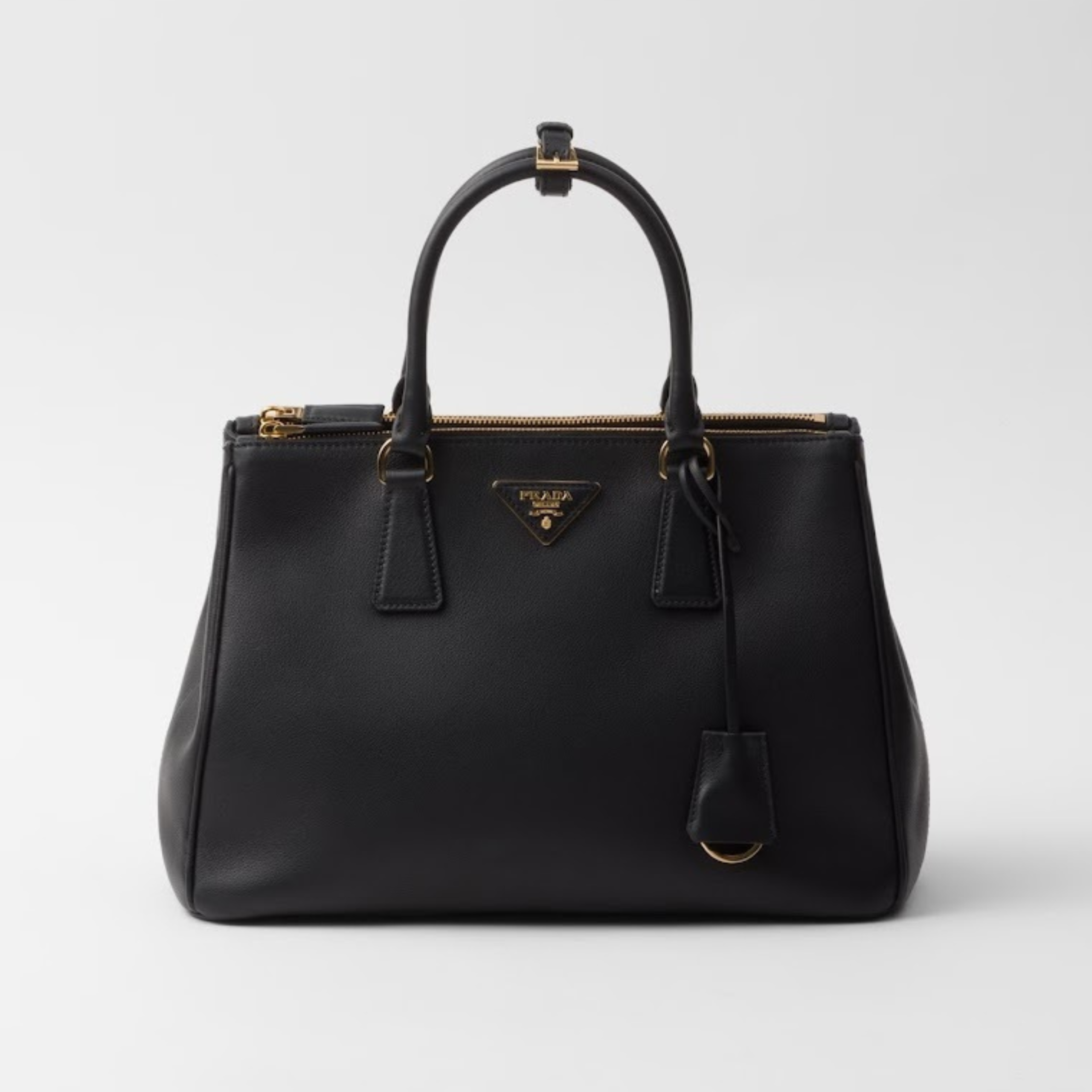 [PRADA] LARGE GALLERIA BAG, CALFSKIN – BLACK
